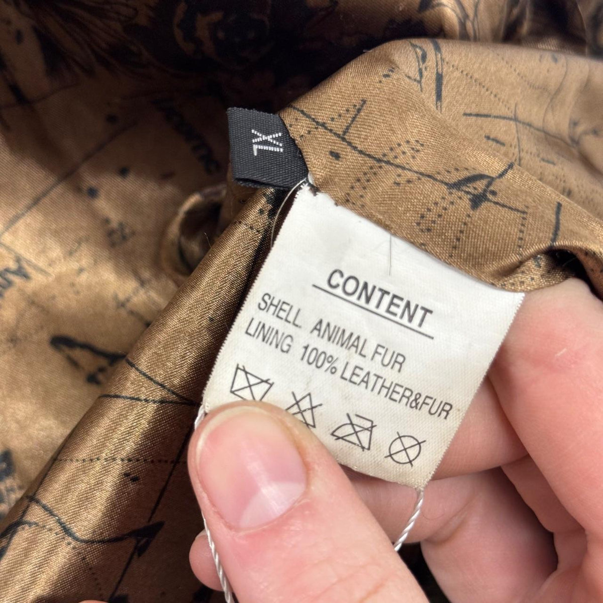Vintage Y2K Green Rabbit & Fox Fur Pierced Jacket Coat