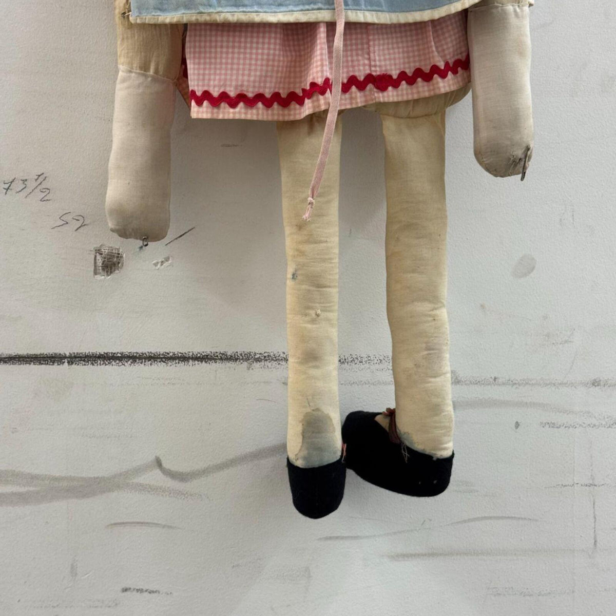 Vintage Hand-Crafted Broadway Archive Folk Art Doll