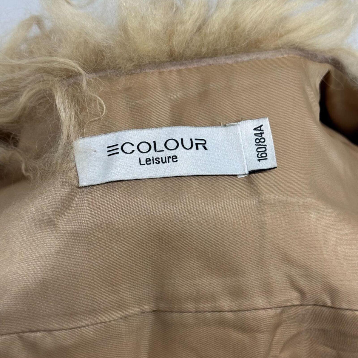 Vintage Deadstock Beige Brown Y2K Mongolian Lamb & Rabbit Fur Vest