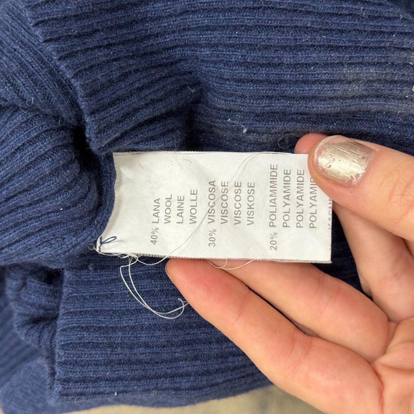 Blugirl by Blumarine Blue Balloon Sleeve Cardigan