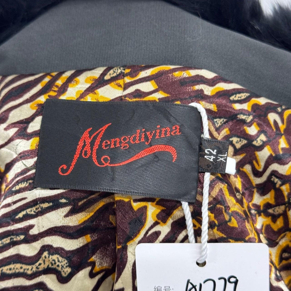 Vintage Y2K Black Rabbit & Fox Fur Jacket Coat