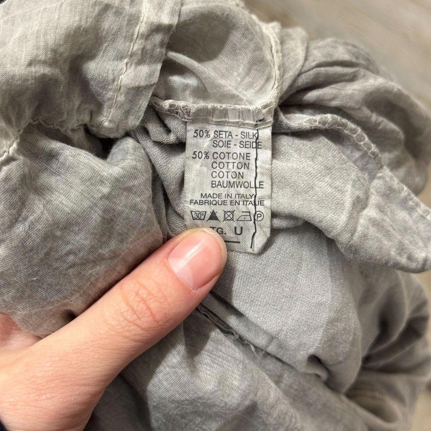 Vintage Archival Deconstructed Avant-Garde Silk Blend Top