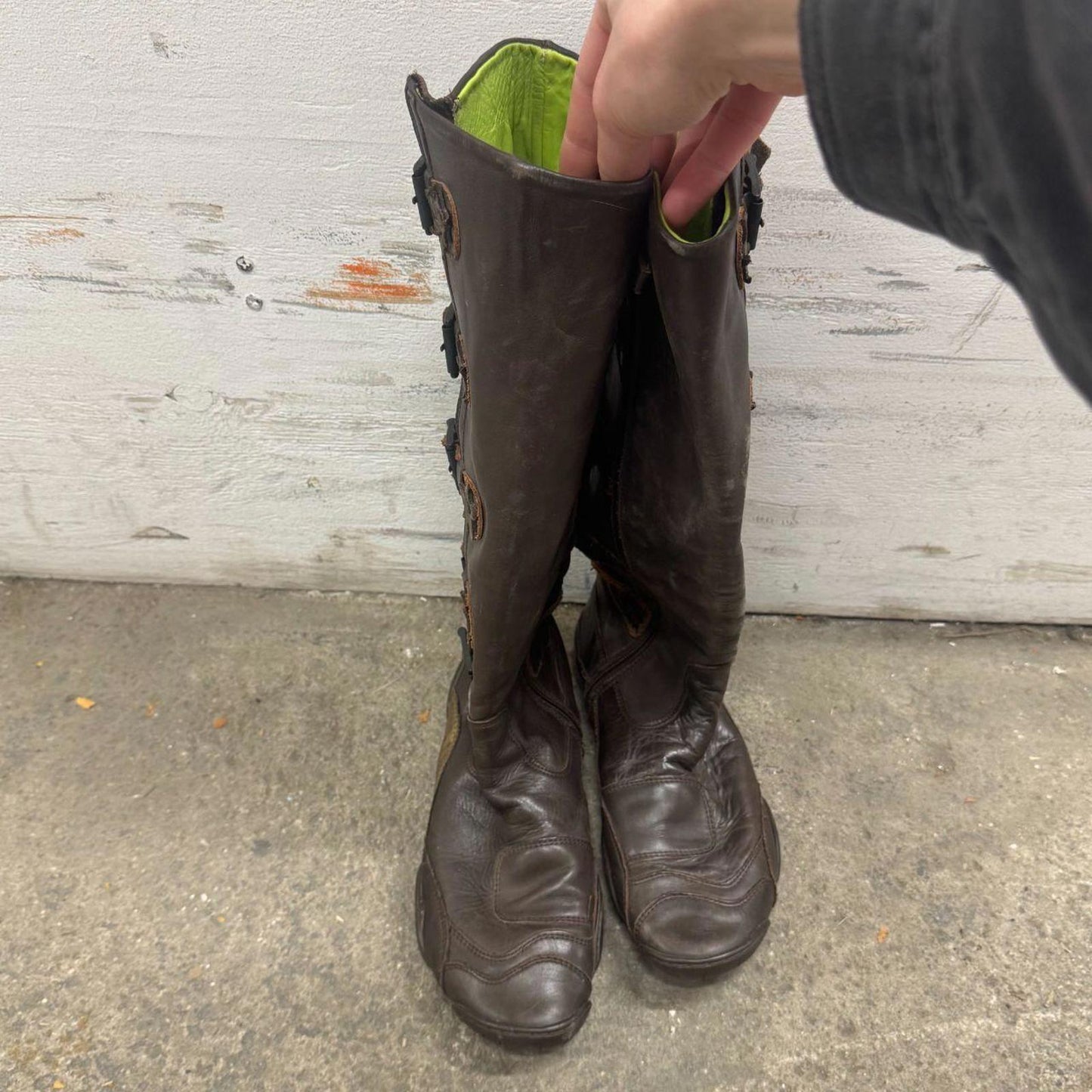 Y2K Vintage Marithé + François Girbaud Star Leather Boots