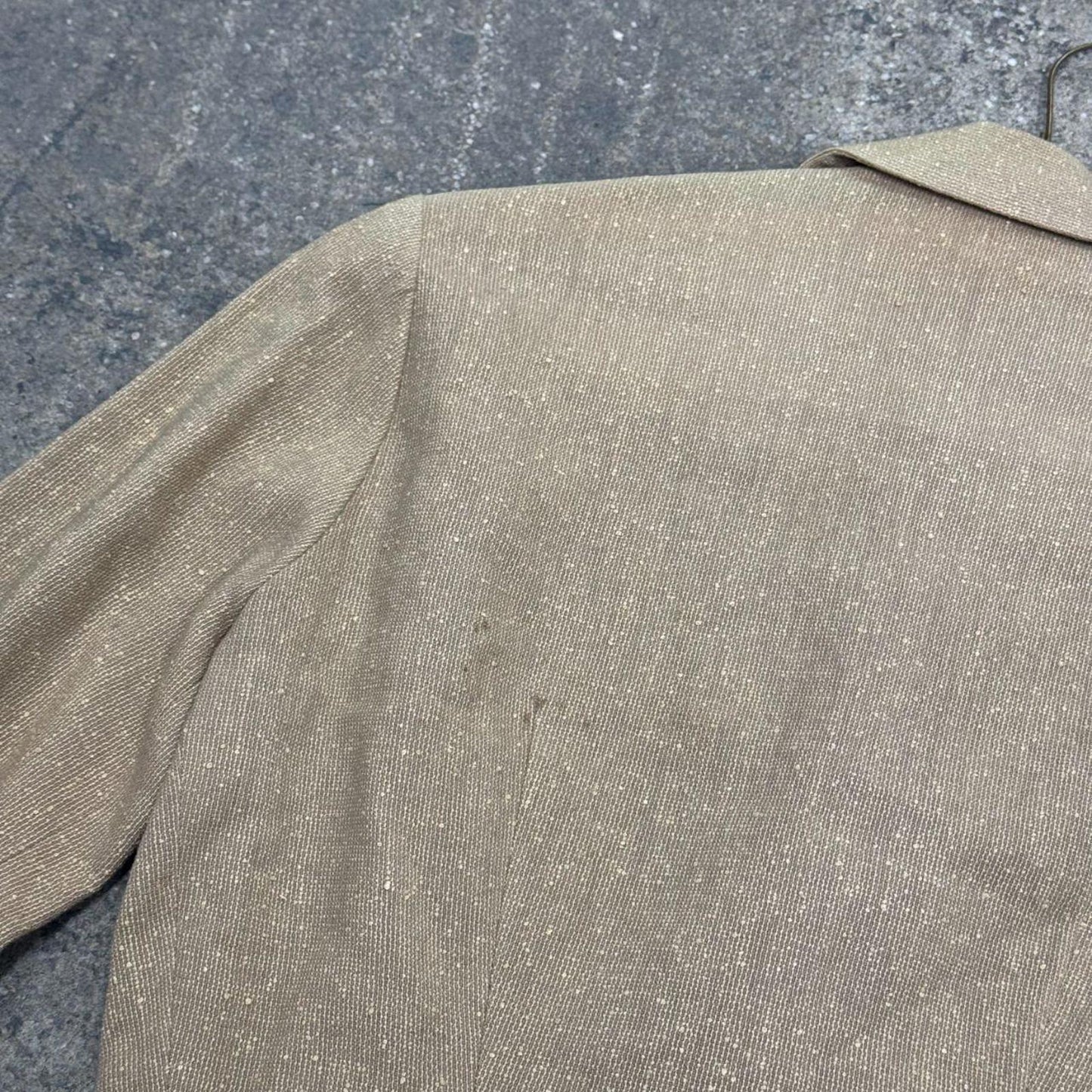 Vintage Tan Textured Victorian Western Jacket 50s does 1800s Disney Film Costume