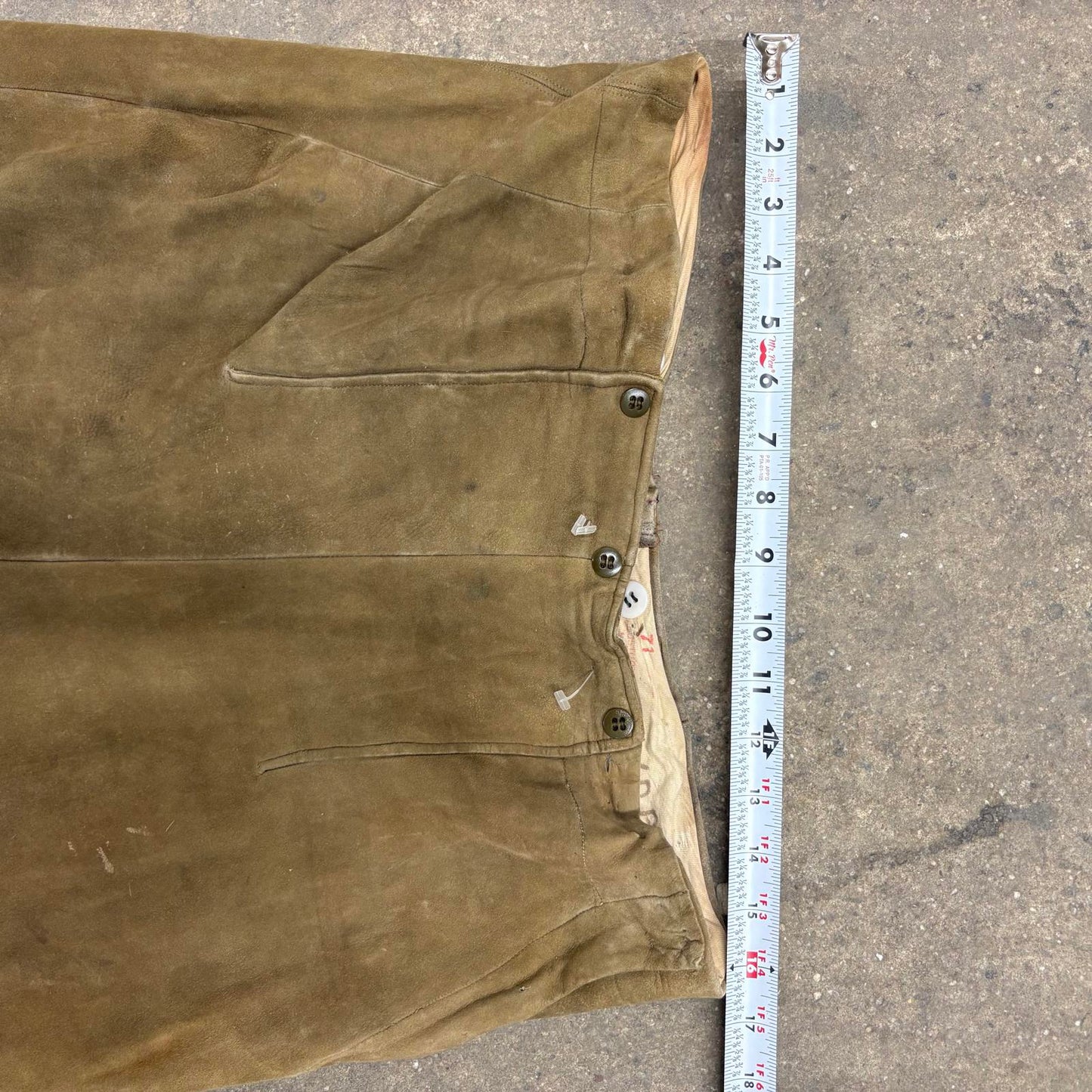 Vintage 40s/50s Suede Western Beaded Fringe Trousers