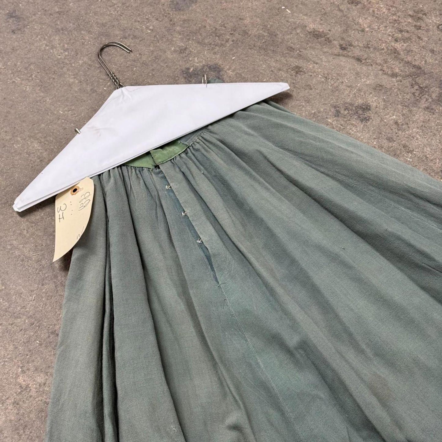 Vintage Film Costume 40s 50s Does Victorian Antique Style Faded Prairie Skirt