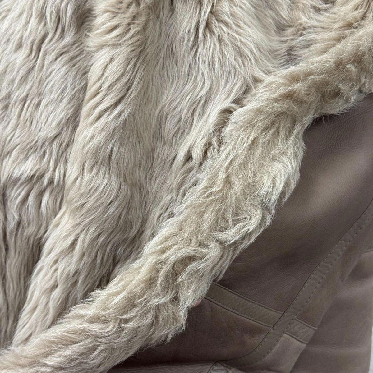 Vintage 70s Afghan Penny Lane Leather Coat