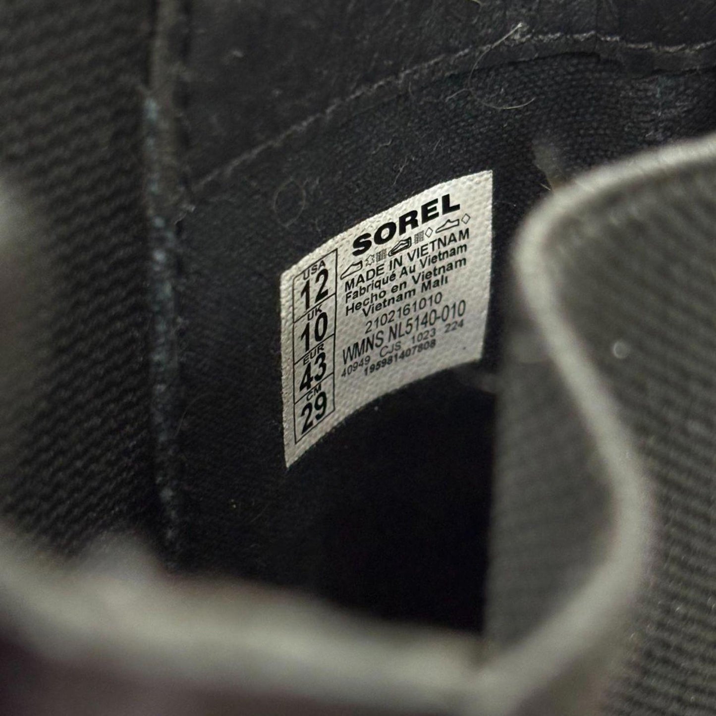 Authentic Sorel Ona Black Leather Chelsea Boots