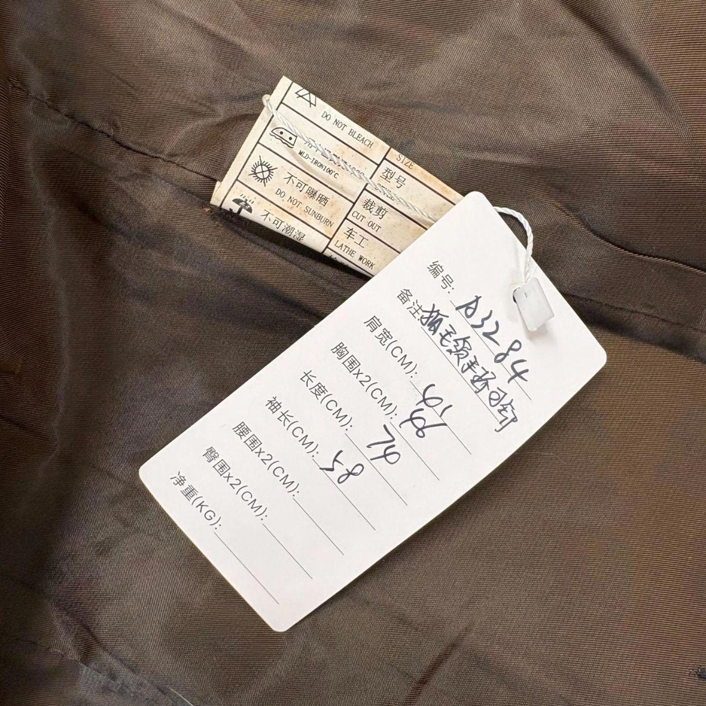 Vintage Y2K Cognac Leather & Fox Fur Statement Coat