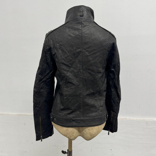 Vintage Black Moto Leather Jacket