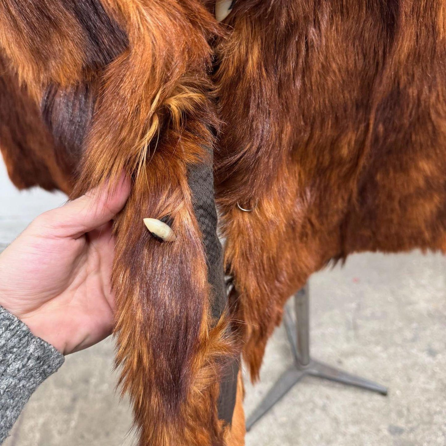Vintage 70s Genuine Goat Fur Statement Coat