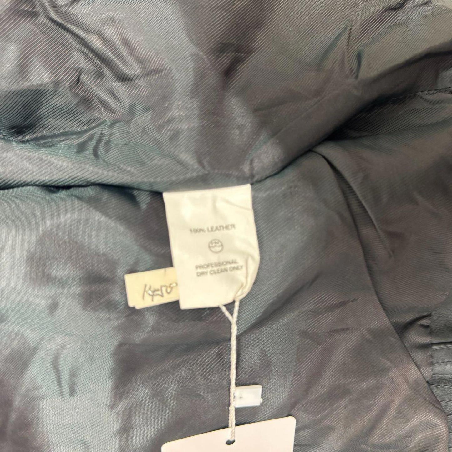 Vintage Black Gold Embellished Leather & Shearling Statement Jacket