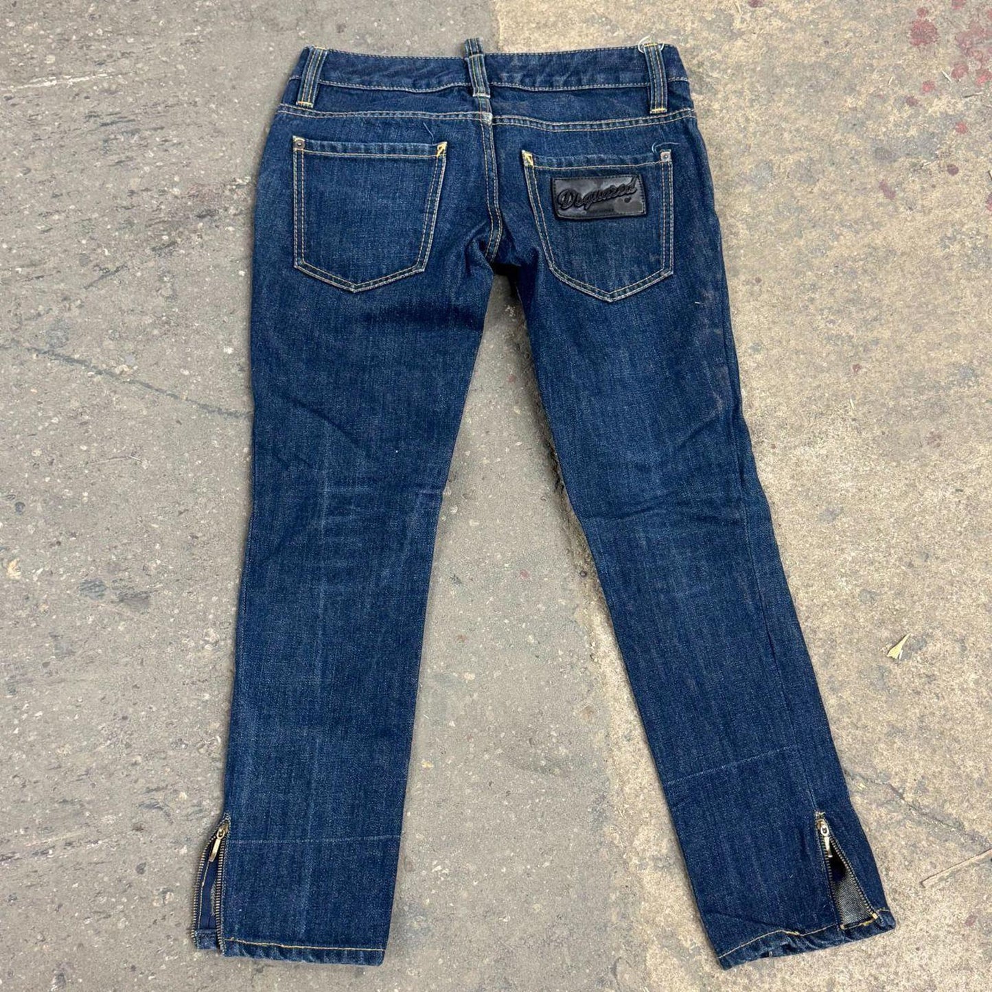Vintage Dsquared2 Low Rise Capri Jeans Dark Wash