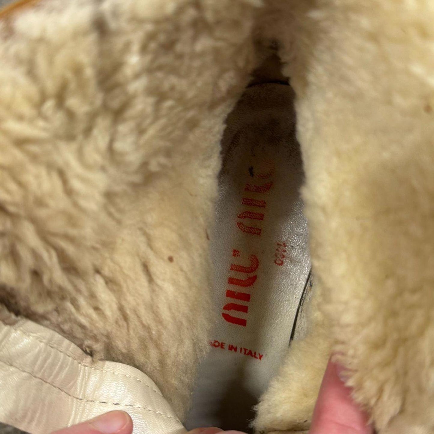 Y2K Vintage Miu Miu Brown Shearling-Lined Leather Booties