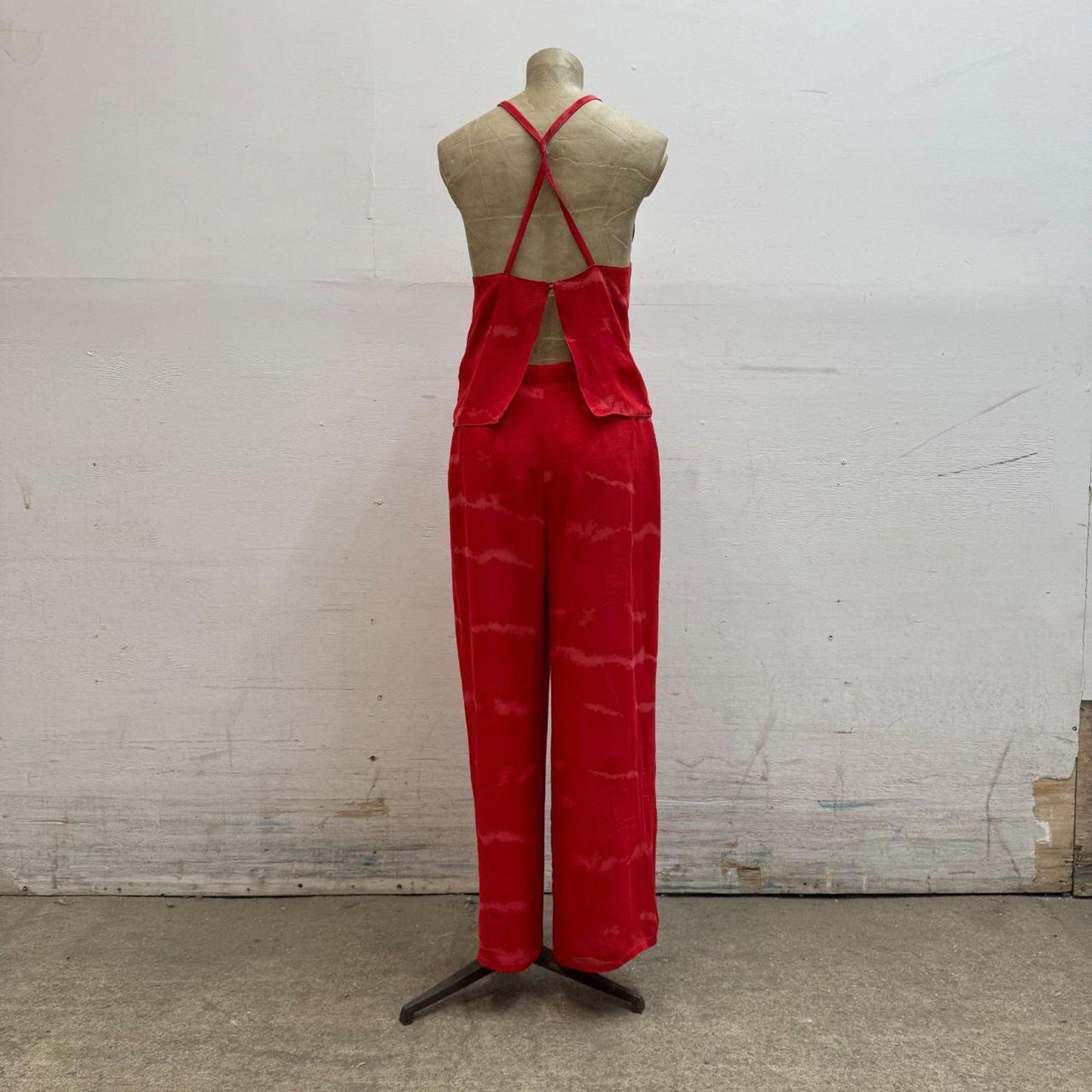 Authentic 90s Giorgio Armani 100% Silk Red Sample Set