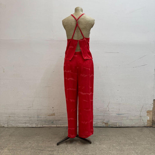 Authentic 90s Giorgio Armani 100% Silk Red Sample Set