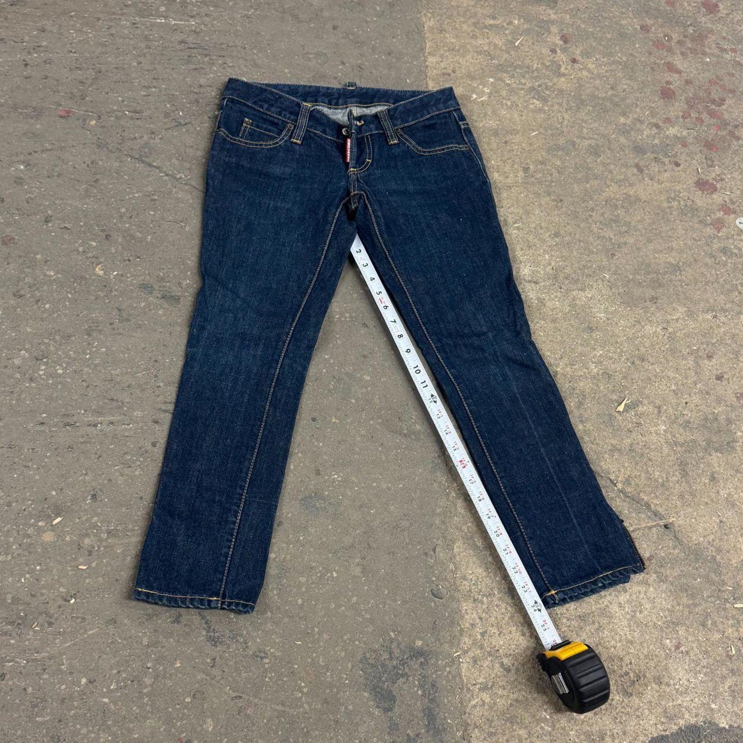 Vintage Dsquared2 Low Rise Capri Jeans Dark Wash