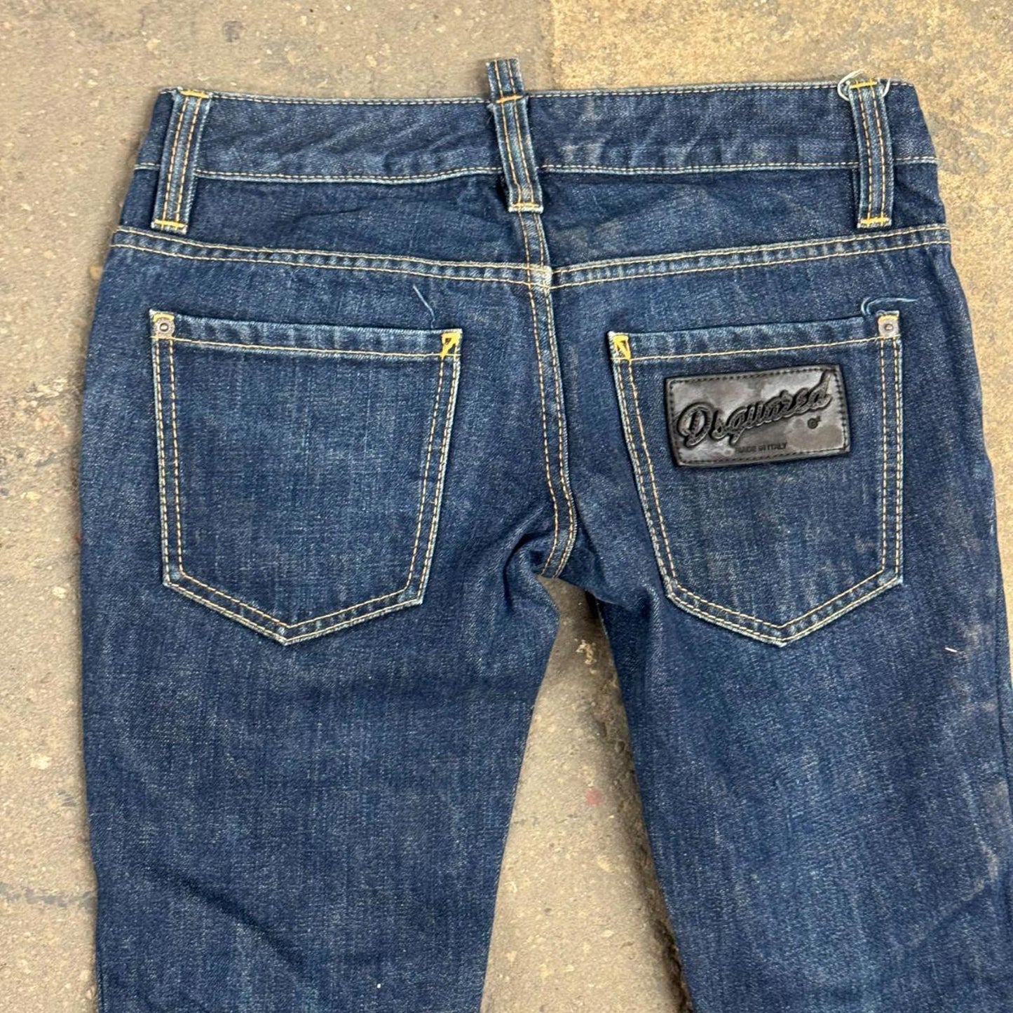 Vintage Dsquared2 Low Rise Capri Jeans Dark Wash