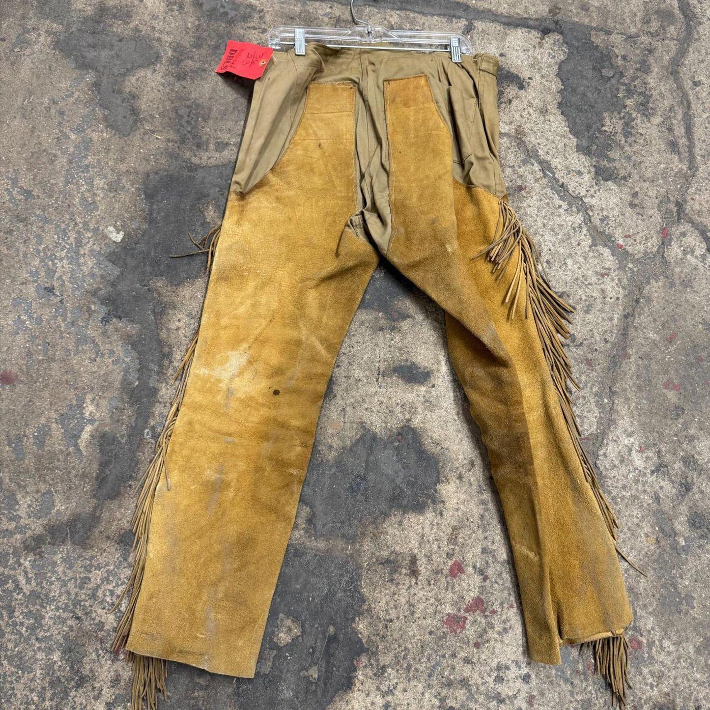 Vintage 1940s 50s Genuine Suede Western Film Costume Chap Trousers