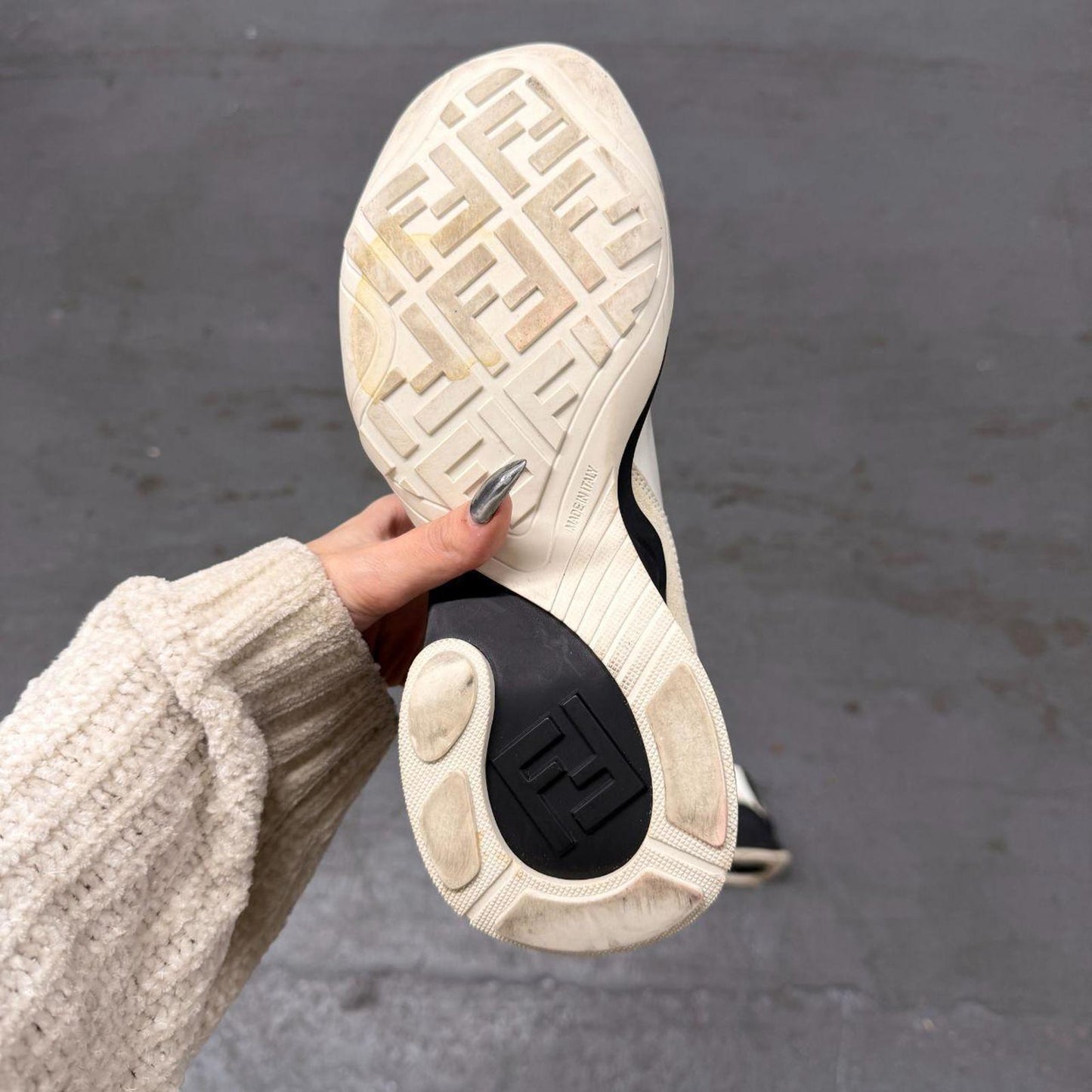 Fendi FFluid High Sneakers 'Glossy White'