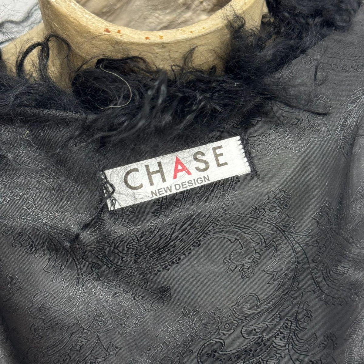 Vintage Black Mongolian Lamb Vest