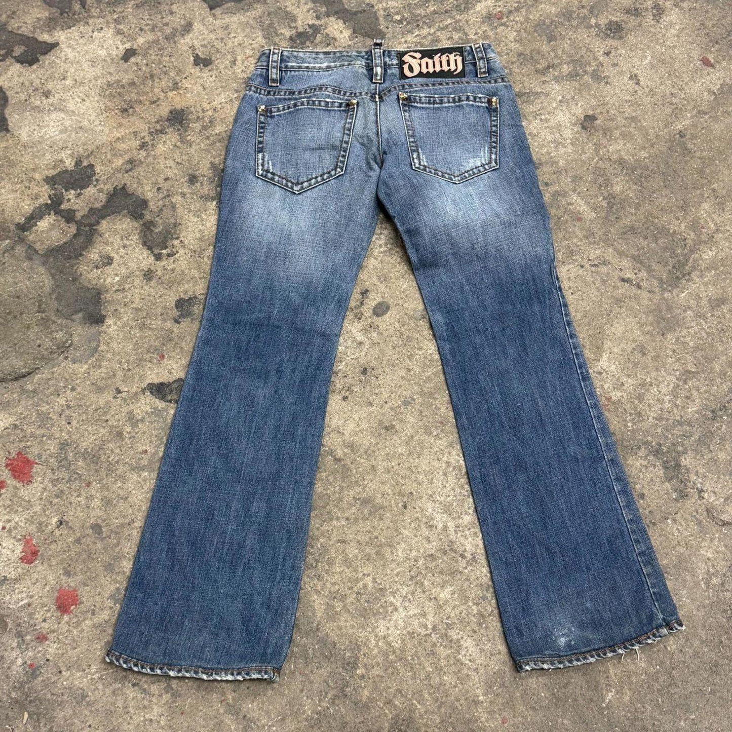 Archival Dsquared² "Faith" Low Rise Flare Jeans S/M