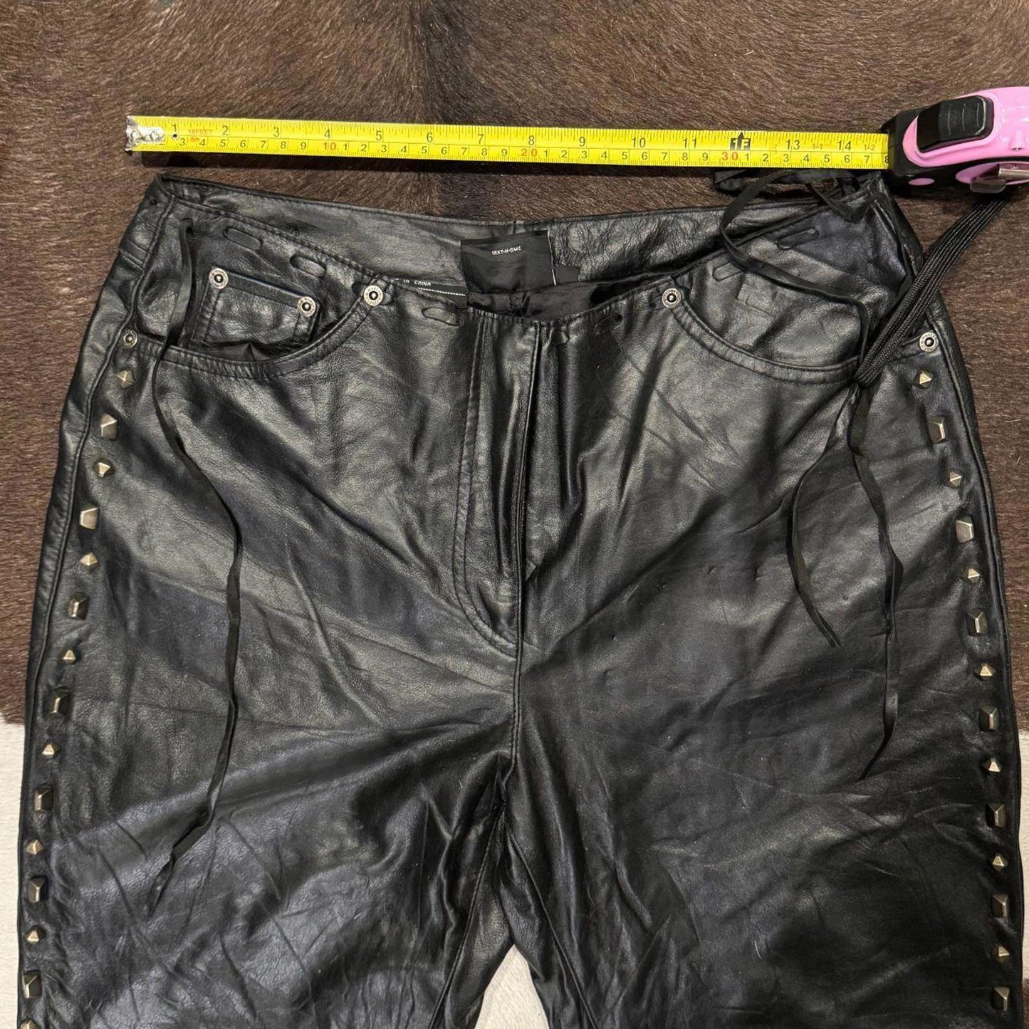 Vintage Rare Heavy Studded Harley-Davidson Leather Pants