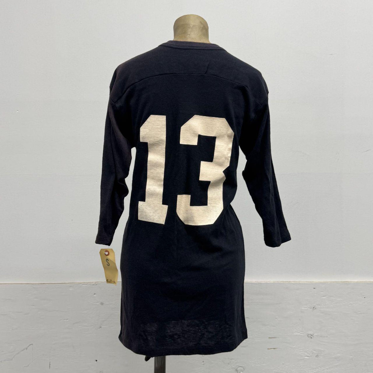 Vintage 60s 70s Black Venus Football Jersey Faded 13