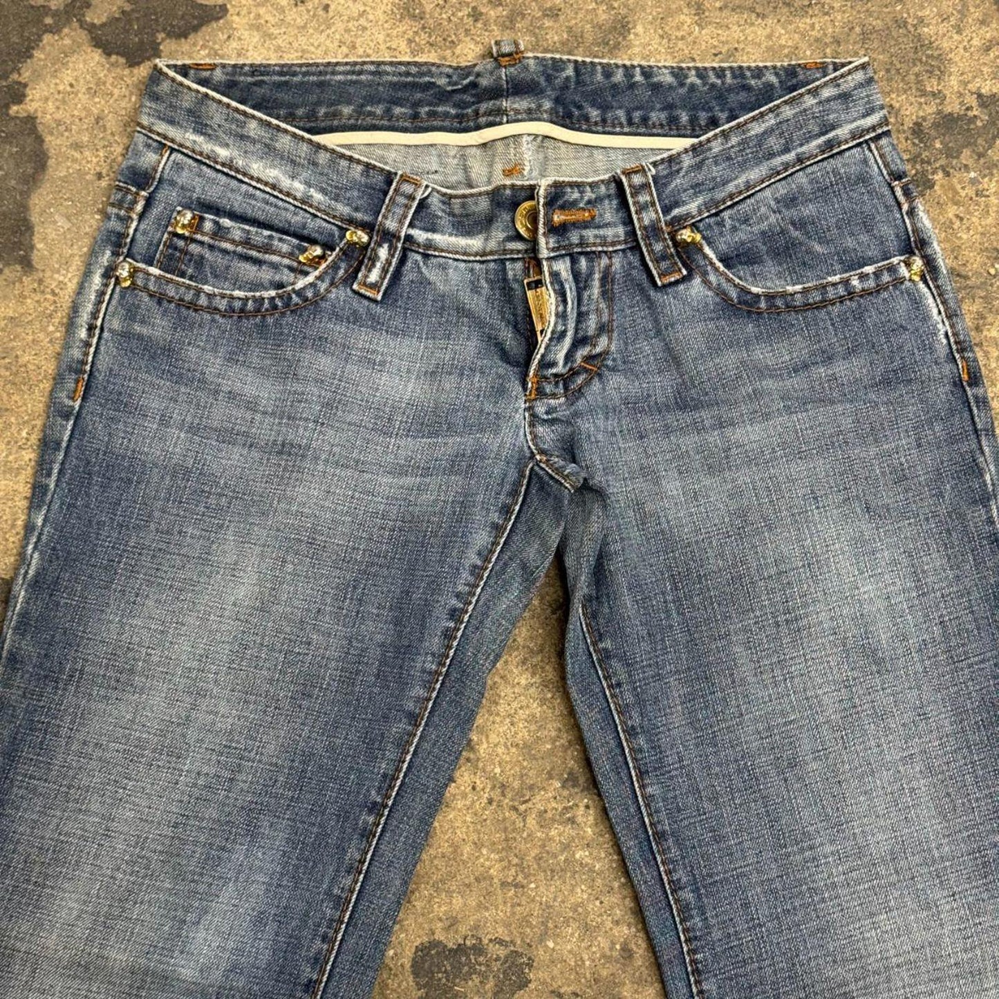 Archival Dsquared² "Faith" Low Rise Flare Jeans S/M