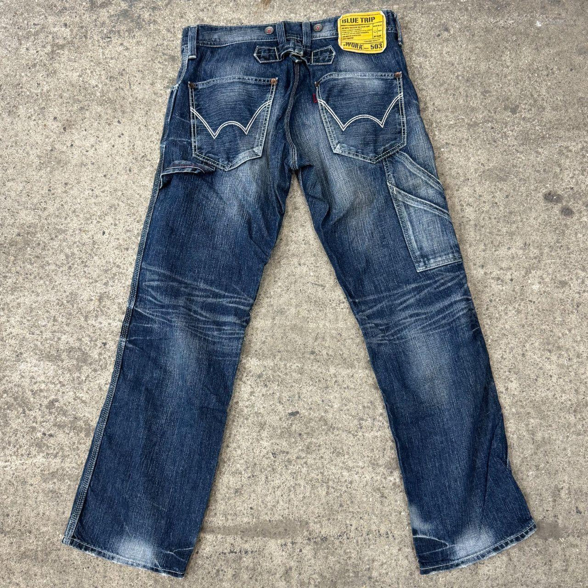 Vintage EDWIN Blue Trip WORK 503 BT5034 Painter Carpenter Jeans