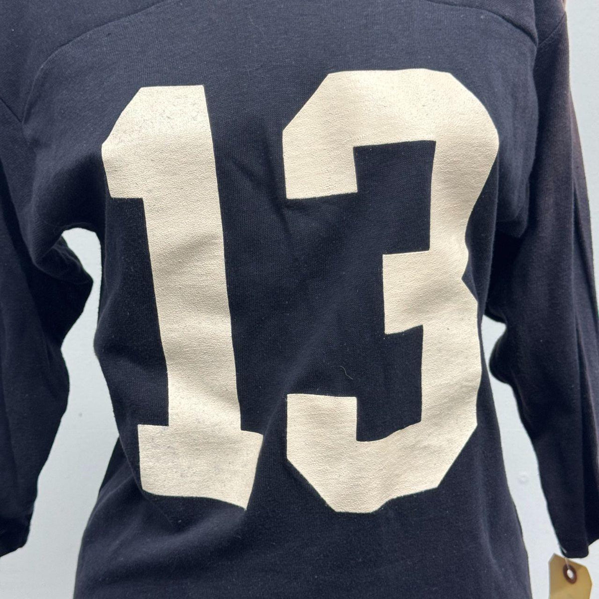 Vintage 60s 70s Black Venus Football Jersey Faded 13