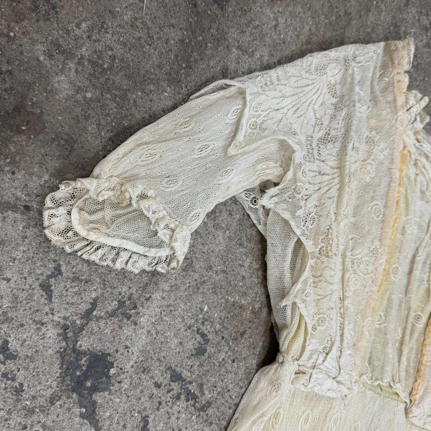 Antique Edwardian Lace Tea Dress / Bridal Wedding