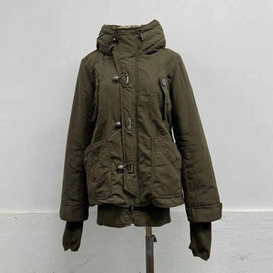 Vintage Green Y2K Sly Military Utility Jacket