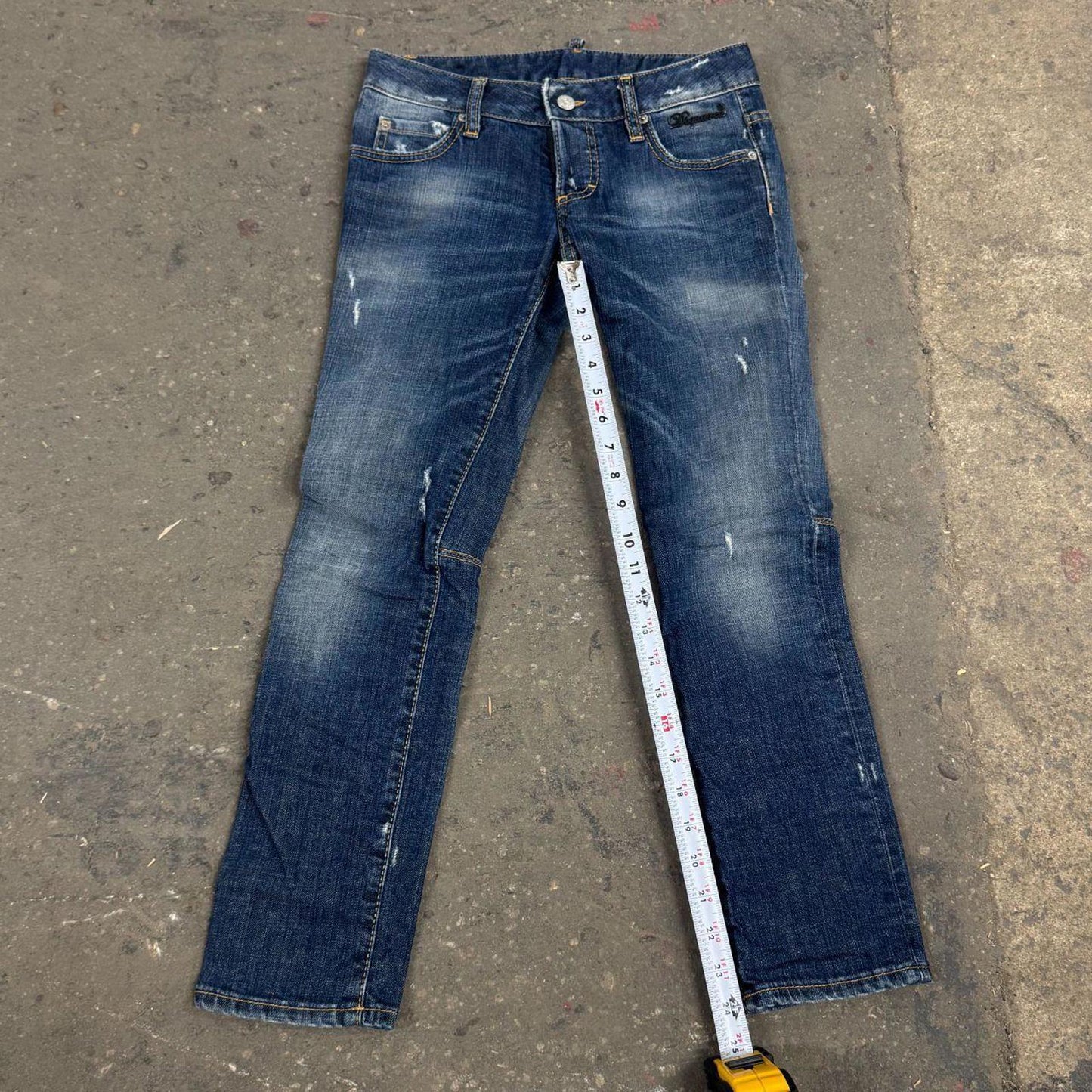 Vintage Dsquared2 Low Rise Cropped Capri Jeans XS