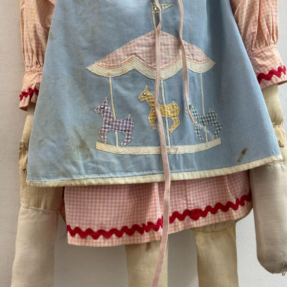 Vintage Hand-Crafted Broadway Archive Folk Art Doll