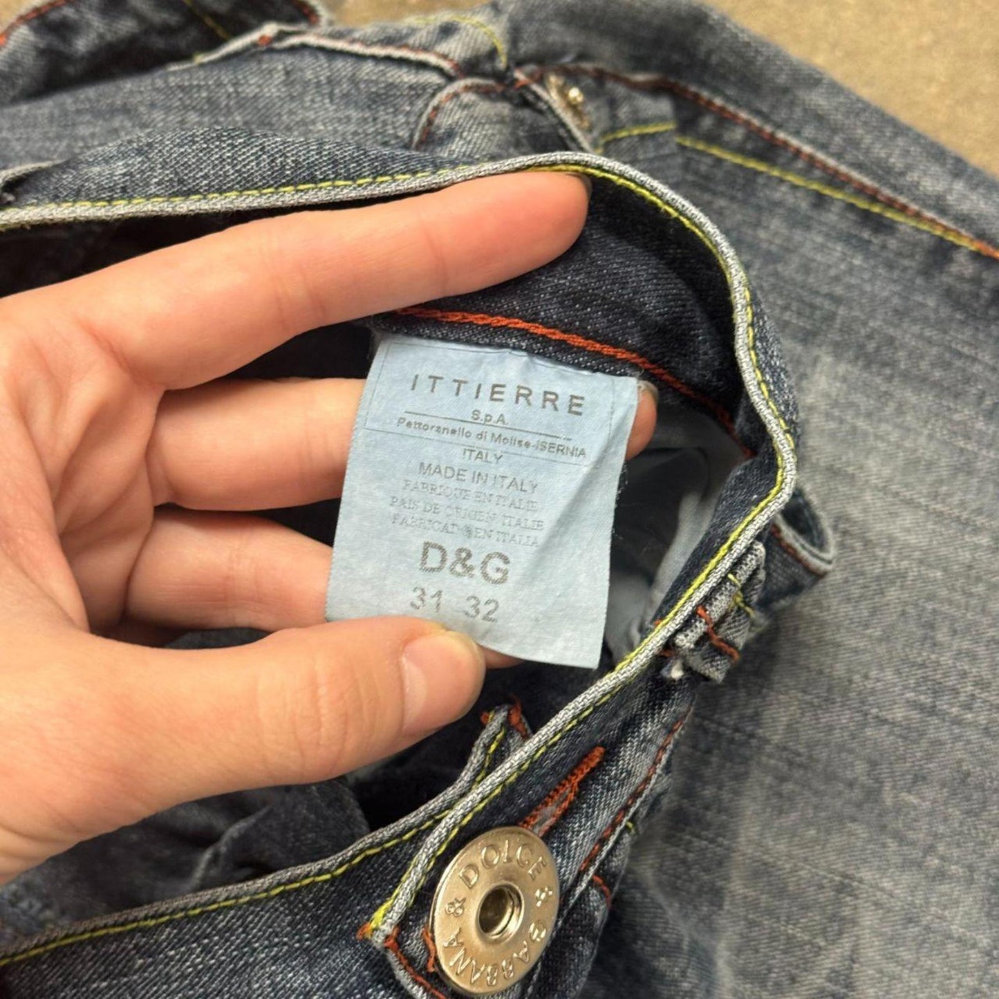 Vintage D&G Dolce & Gabbana Low Rise Jeans 31x32