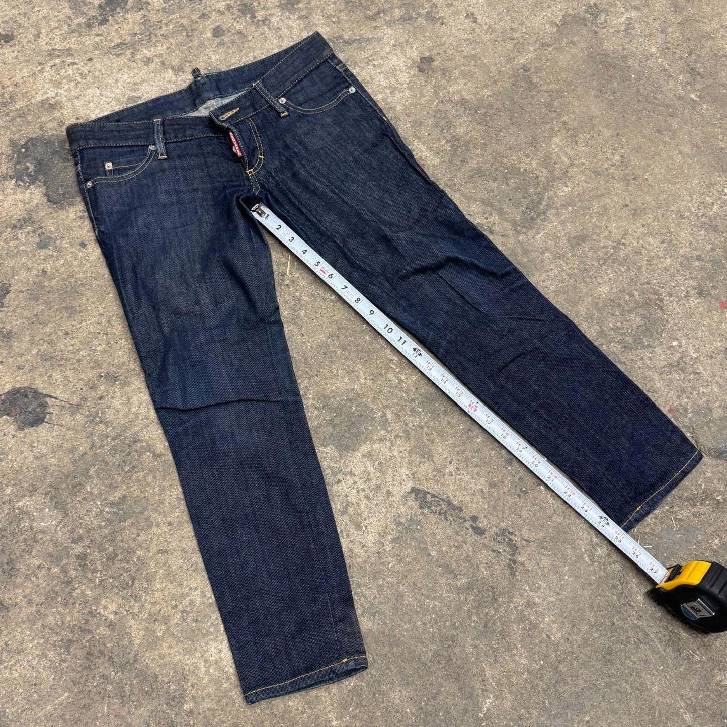 Vintage Y2K Dsquared2 Low Rise Capri Jeans Dark Wash