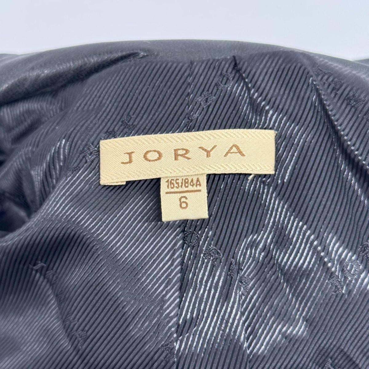 Vintage Black Plunge Y2K Blazer Leather Jacket Jorya