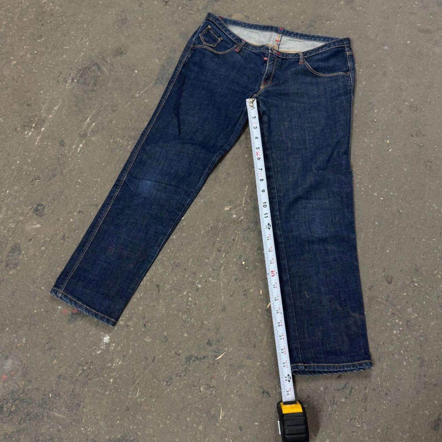 Vintage Dsquared2 Low Rise Cropped Capri Jeans S