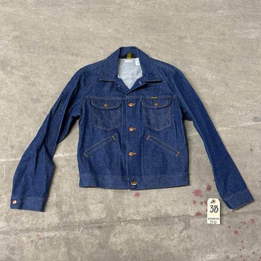 70s Vintage Wrangler "No-Fault" 14oz Denim Jacket 38