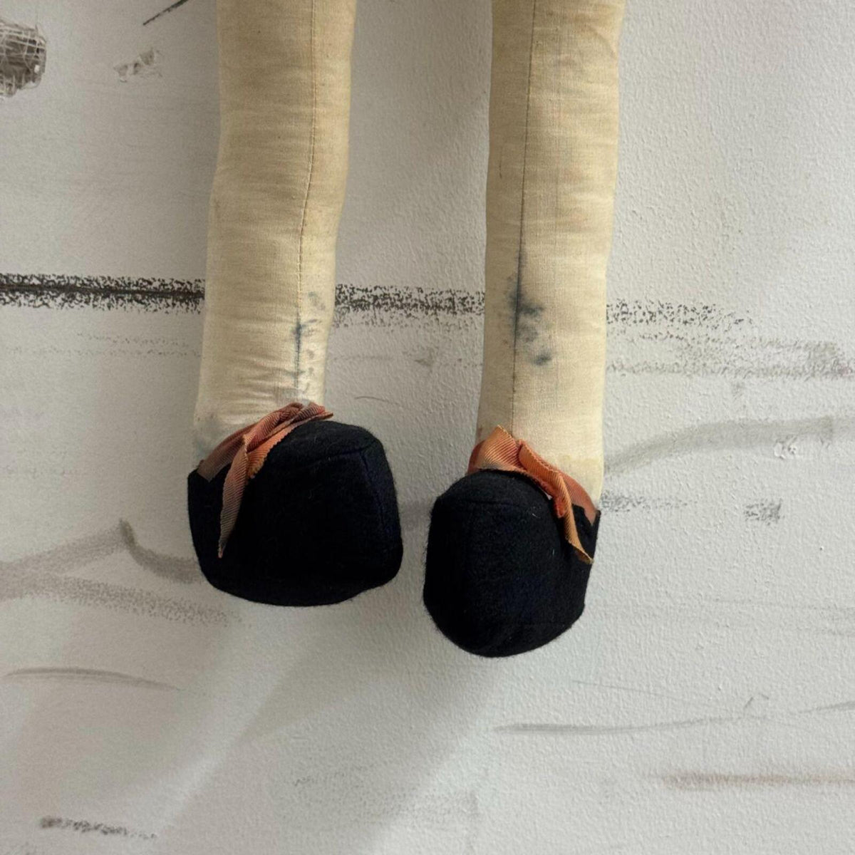 Vintage Hand-Crafted Broadway Archive Folk Art Doll