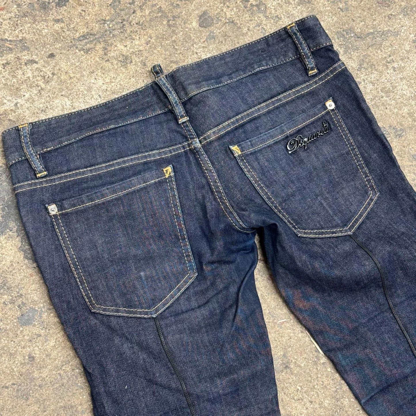 Vintage Y2K Dsquared2 Low Rise Capri Jeans Dark Wash