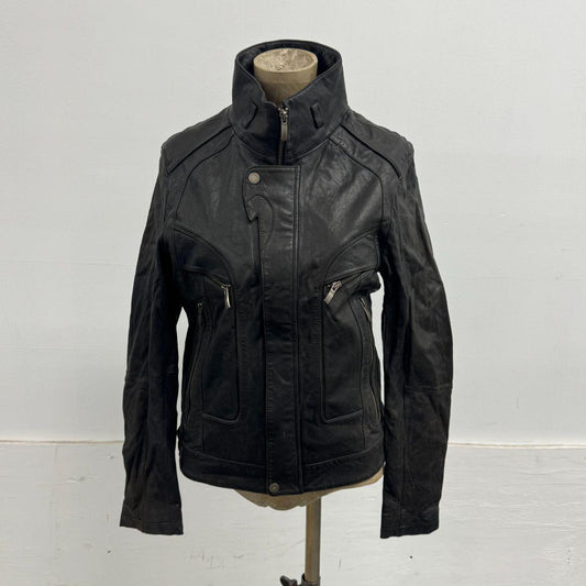 Vintage Black Moto Leather Jacket