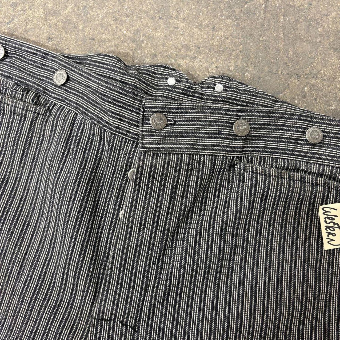 Vintage Film Costume 40s 50s Does Victorian Antique Style Men's Western Pants