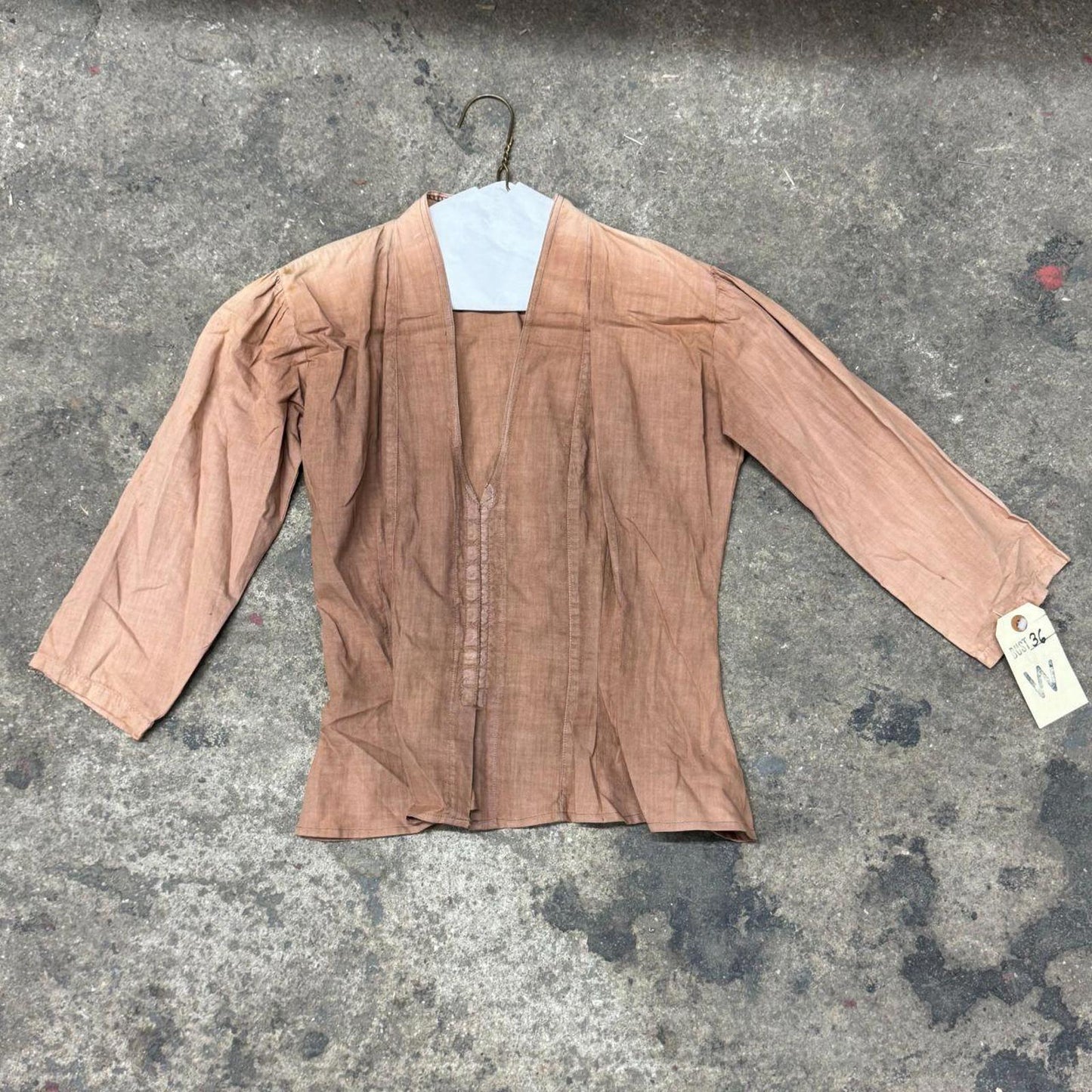 Vintage Film Costume 40s 50s Does Victorian Antique Faded Bodice S