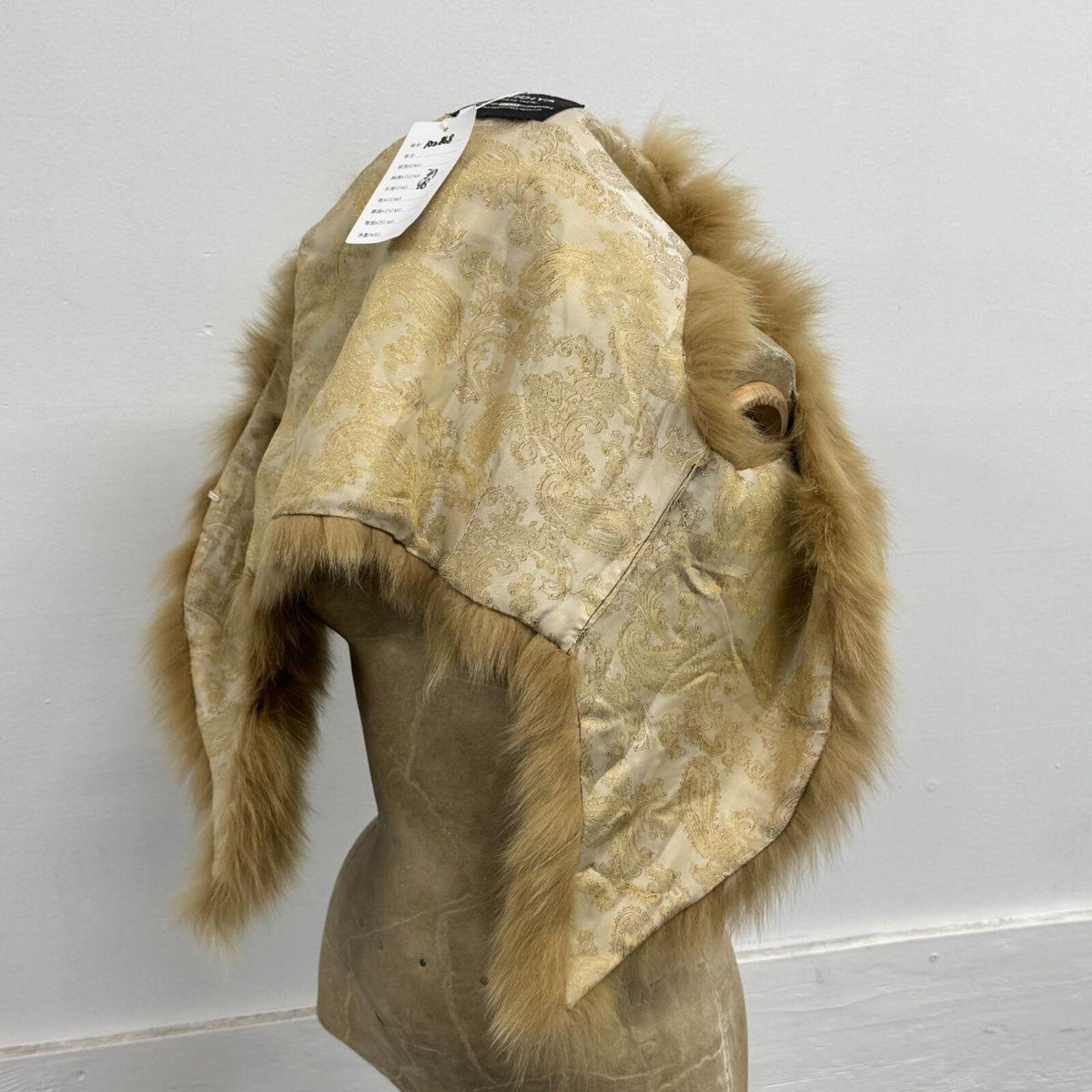 Y2K Vintage Golden Tan Genuine Fox Fur Vest