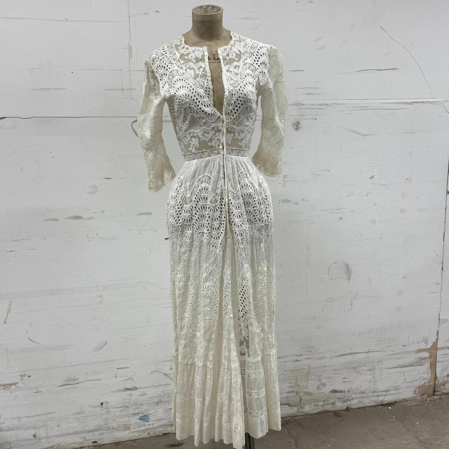 Antique Edwardian Lace Dress Bridal Wedding