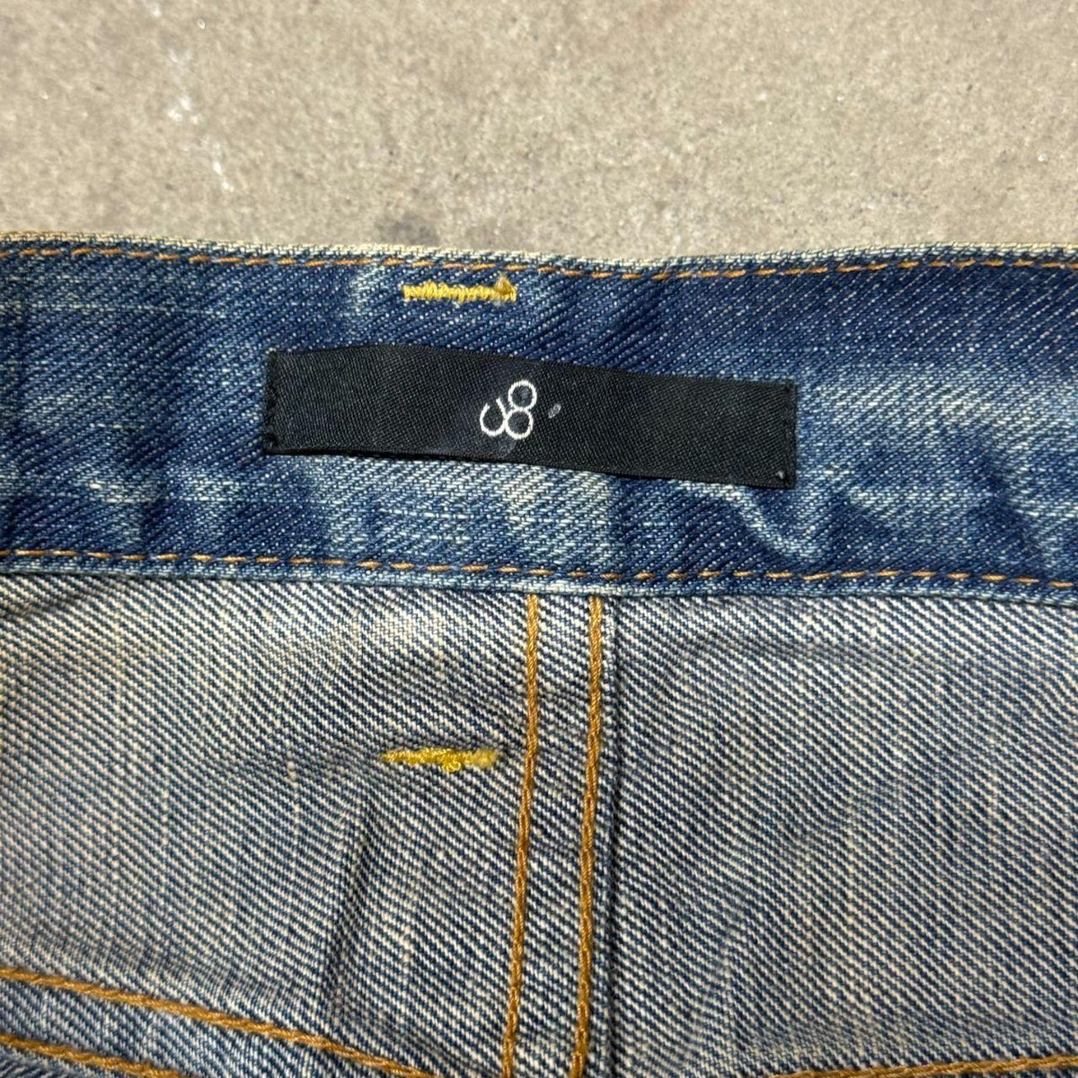 Vintage Y2K Ultra Low Rise Jeans Faded Mud Wash Japanese Johnbull