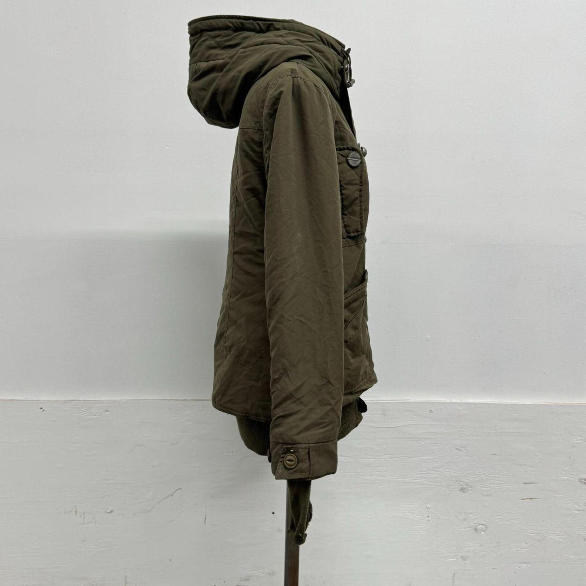 Vintage Green Y2K Sly Military Utility Jacket