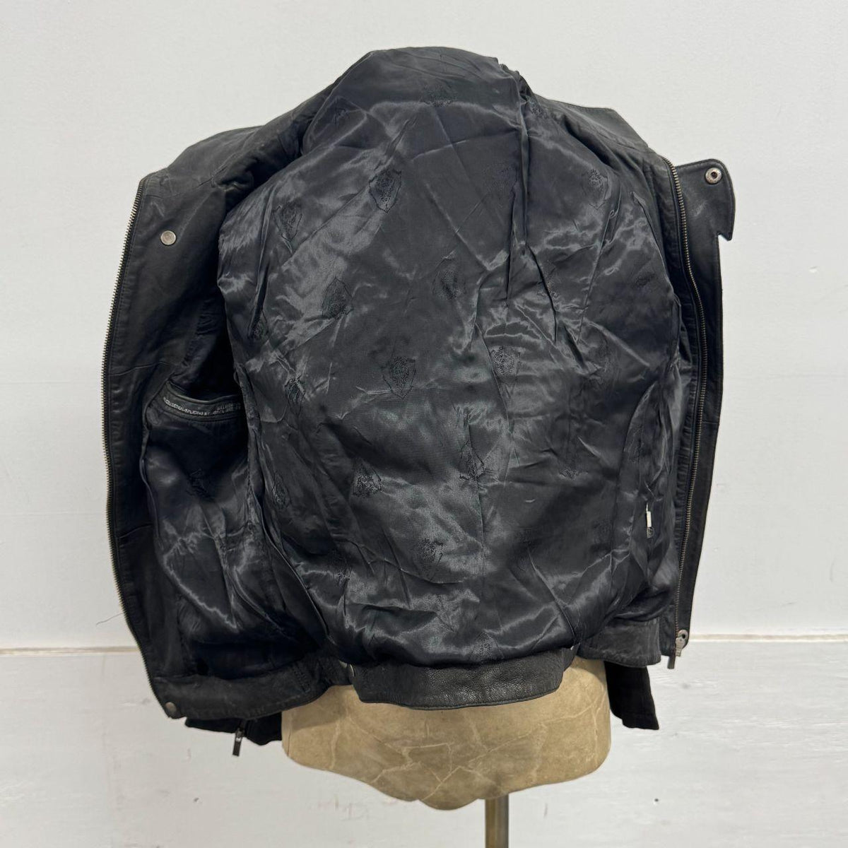 Vintage Black Moto Leather Jacket
